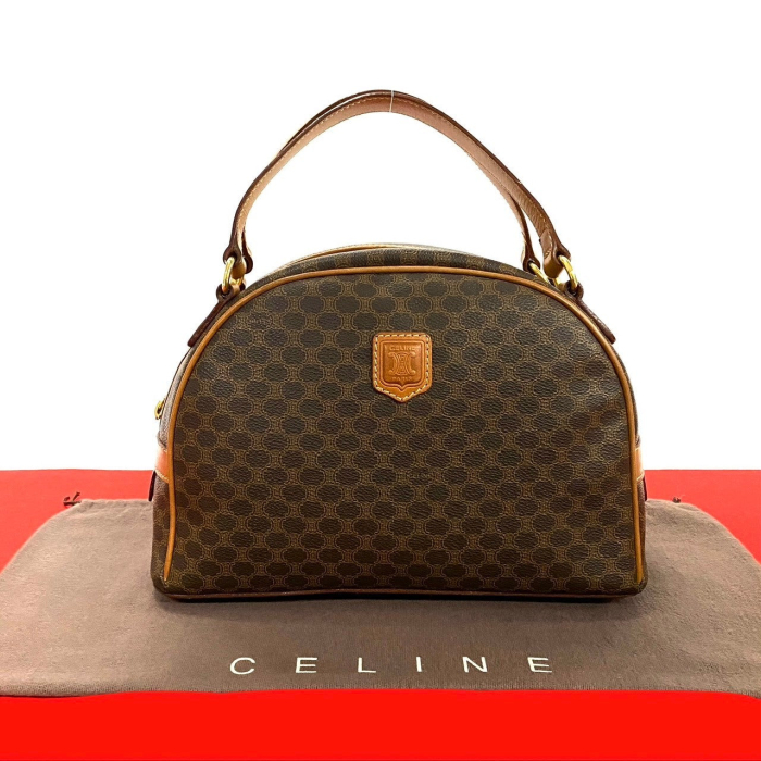 CELINE Handbag leather Brown