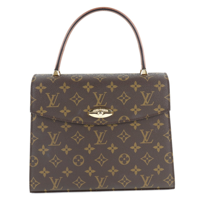 LOUIS VUITTON Handbag M51379 Monogram canvas Brown Malesherbes Women U