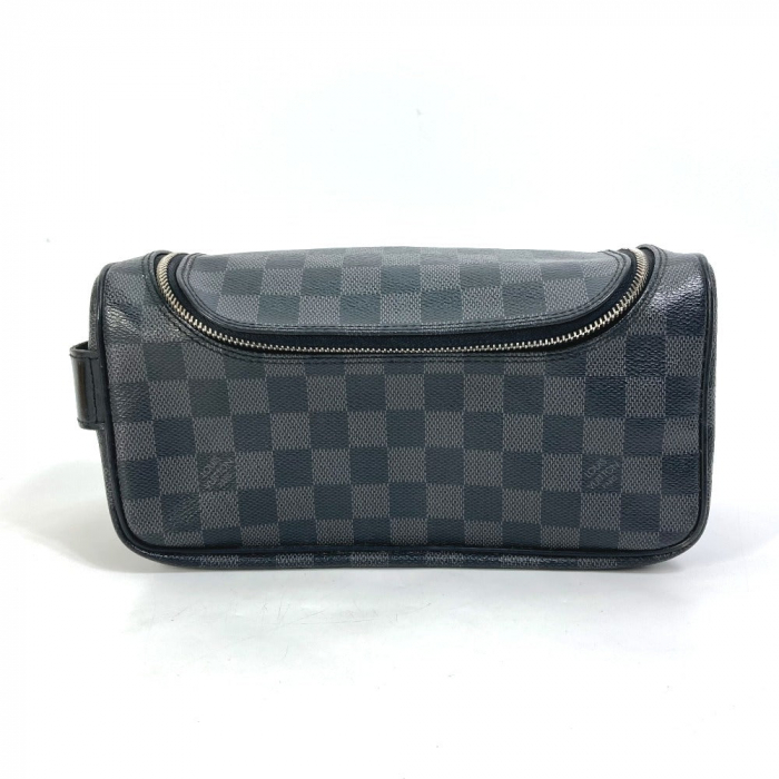 LOUIS VUITTON Pouch N47625 Damier Grafitto Canvas black Damier Grafitt