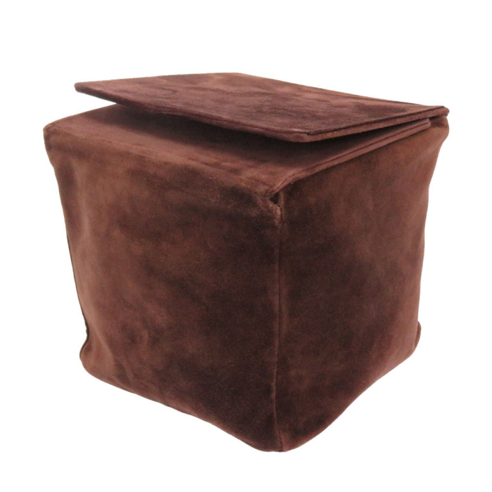 HERMES Handbag Doblis Brown Multi box Women Used Authentic