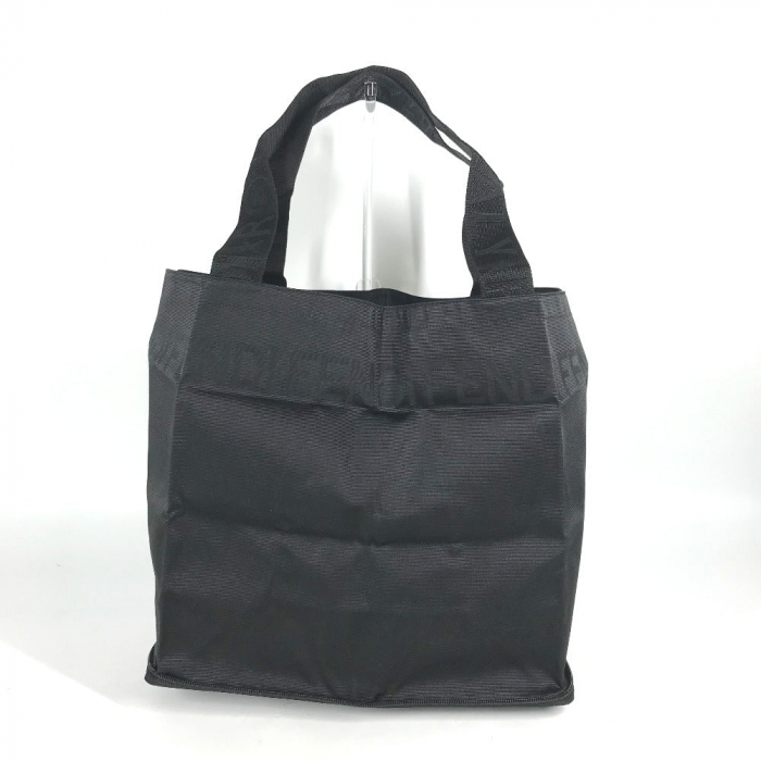 FENDI Tote Bag Nylon black vintage logo