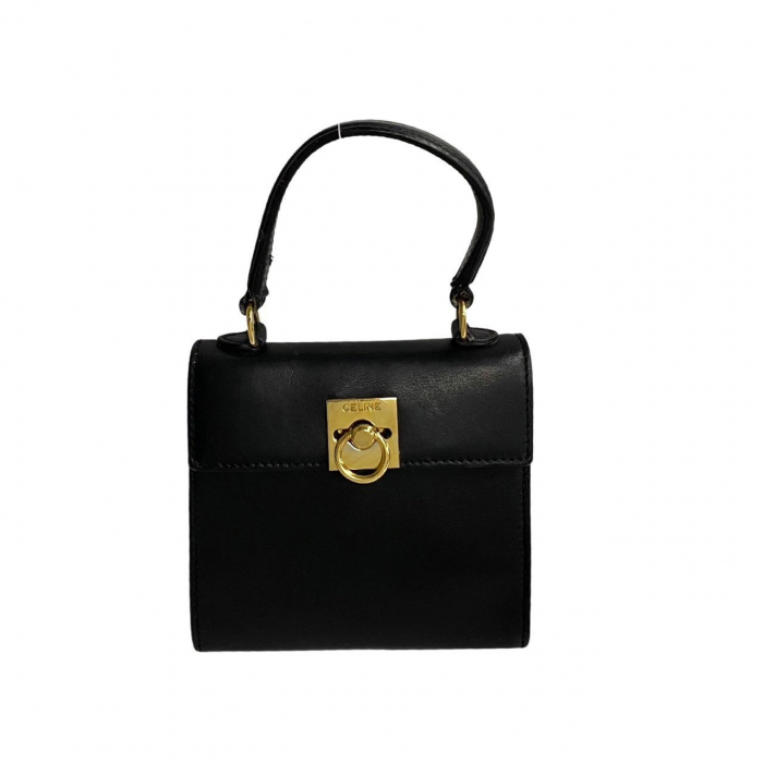 CELINE Handbag leather black