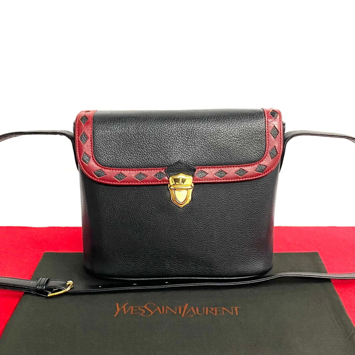 YVES SAINT LAURENT Shoulder Bag leather black