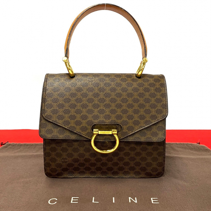 CELINE Handbag leather Brown
