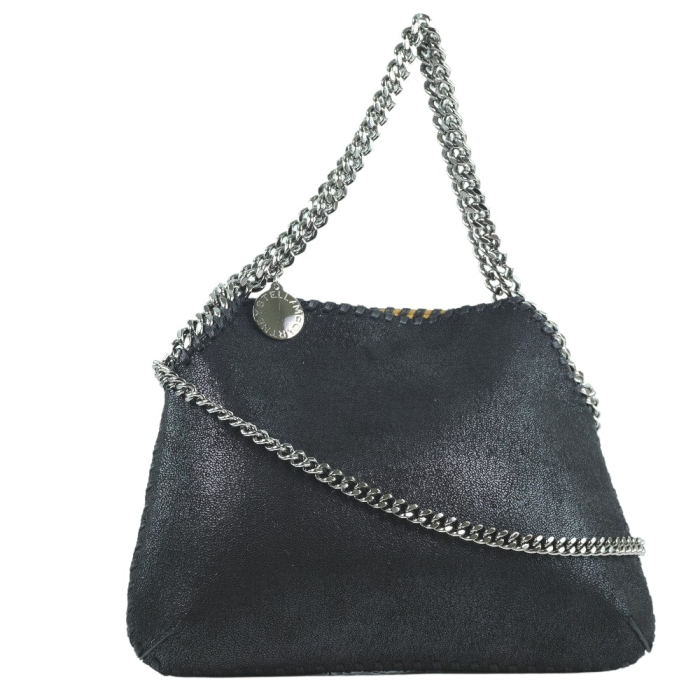 Stella McCartney Handbag polyester black 2WAYChainShoulder Falabella W