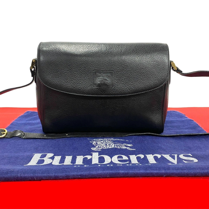Burberrys Shoulder Bag leather black