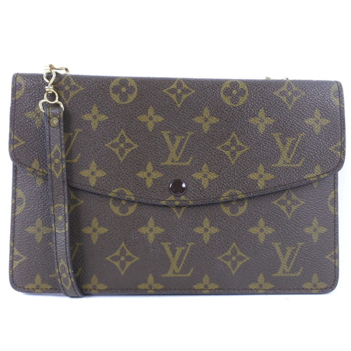 LOUIS VUITTON Shoulder Bag M51815 Monogram canvas Brown vintage Double