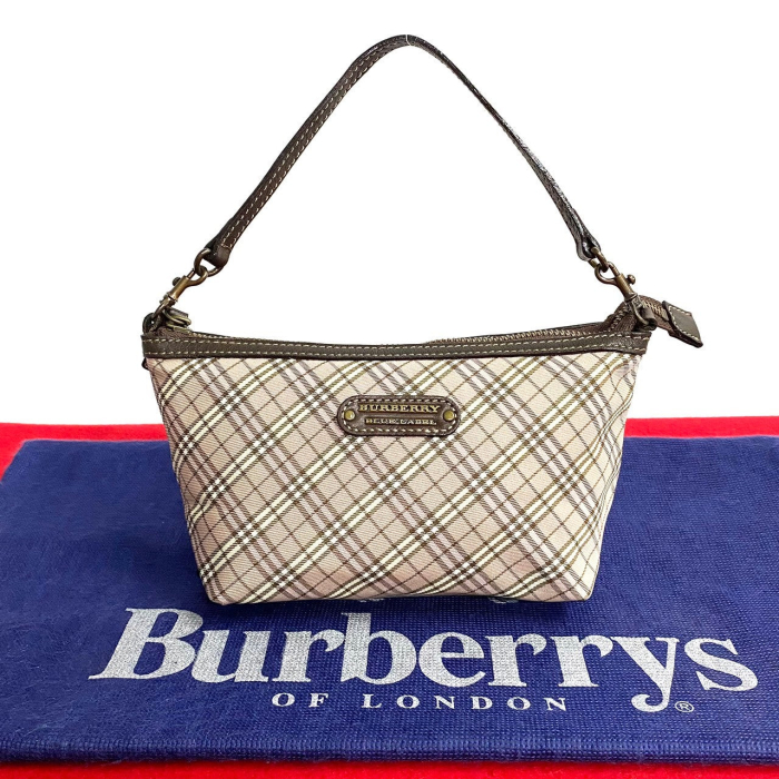 BURBERRY Handbag Nylon Brown