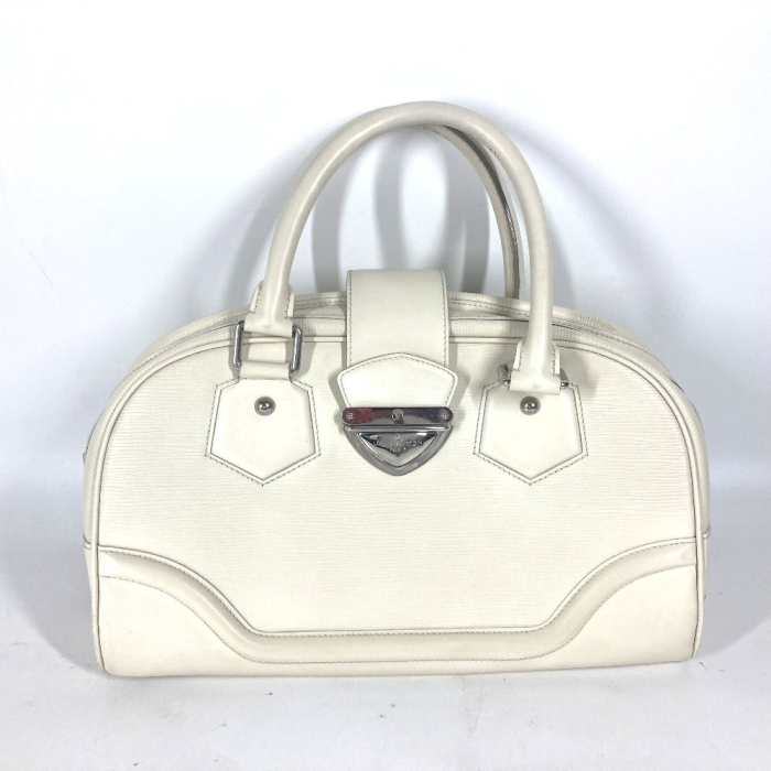 LOUIS VUITTON Boston Duffel bag M5931J Epi Leather white Epi Montaigne