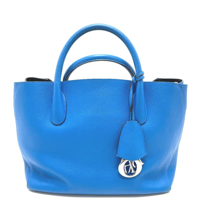 Dior Tote Bag leather blue Handbag Crossbody open bar handbag Women Us