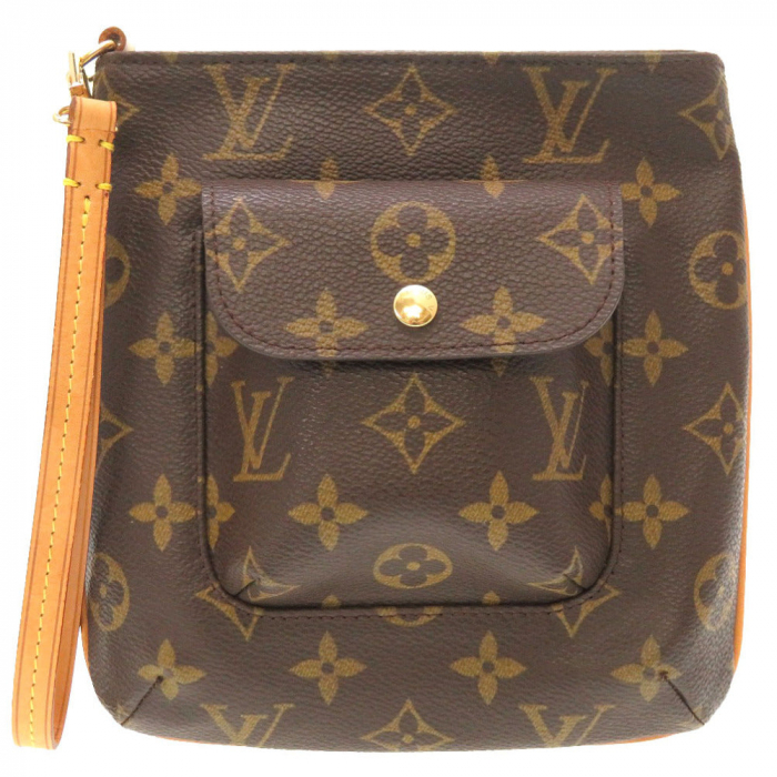 LOUIS VUITTON Pouch M51901 Monogram canvas Brown Monogram Partition Wo