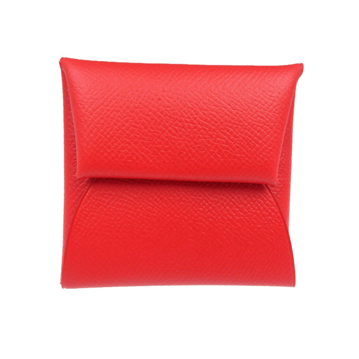 HERMES Coin case 041054CK Epsom Rouge Garance Bastia