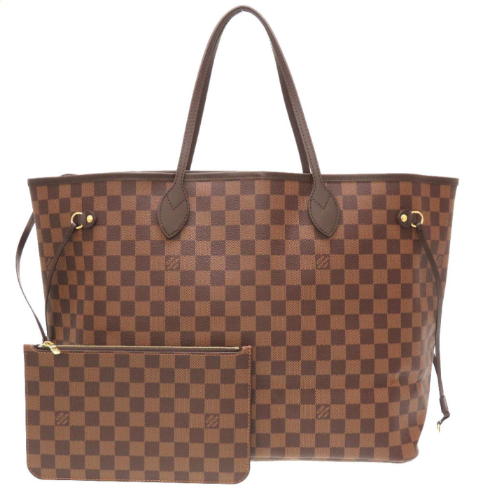 LOUIS VUITTON Tote Bag N41357 Damier canvas Brown Damier New Neverfull