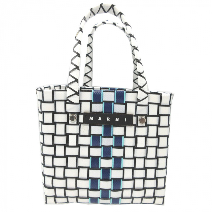 MARNI Handbag plastic white Micro Basket Bag