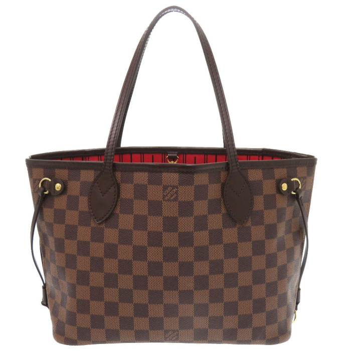 LOUIS VUITTON Tote Bag N51109 Damier canvas Brown Damier Never full PM