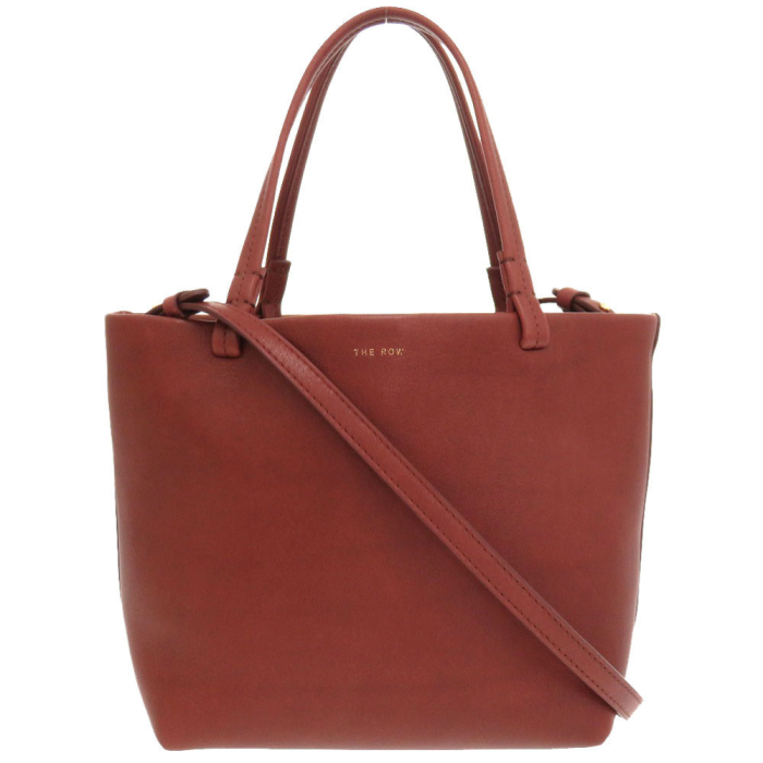 THE ROW Handbag W1199 leather Brown Park Tote Small Women Used Authent