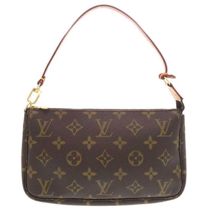 LOUIS VUITTON Pouch M51980 Monogram canvas Brown Monogram Pochette Acc