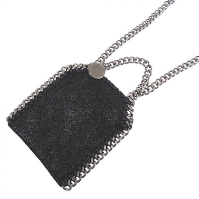 Stella McCartney Shoulder Bag polyester black Falabella Micro Size