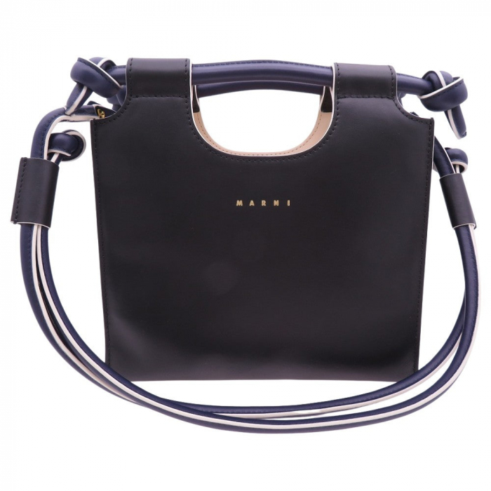 MARNI Shoulder Bag BMMP0055Q0 leather black MARCEL KNOT Tube knot Wome
