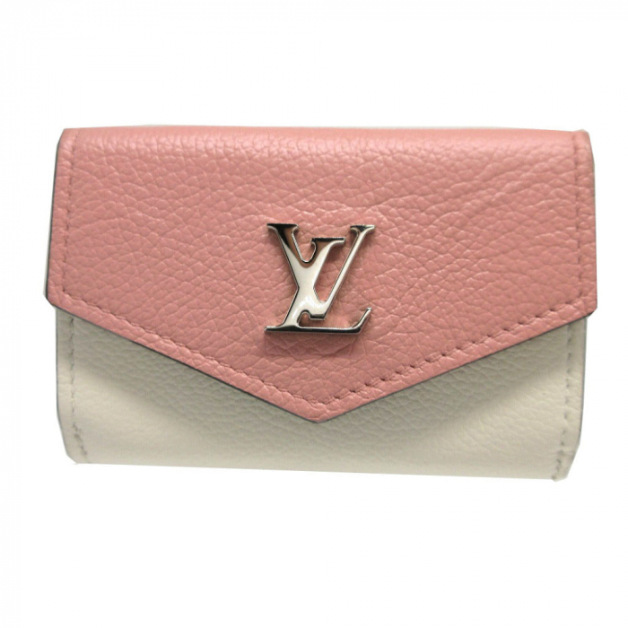 LOUIS VUITTON Tri-fold wallet M63978 leather pink Portefeuille Rock Mi
