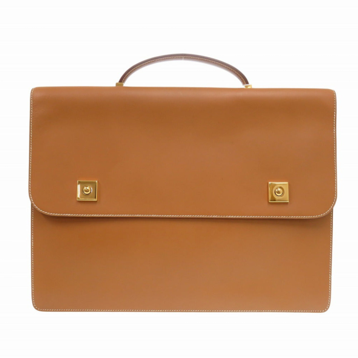 HERMES Briefcase Vaux Chamonix natural vintage Danube 38