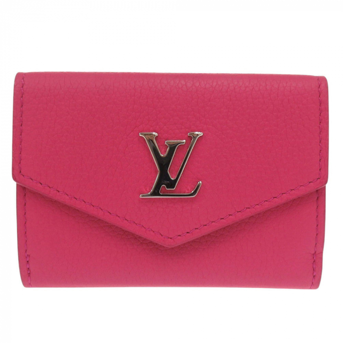 LOUIS VUITTON Tri-fold wallet M67860 leather pink Portefeuille Rock Mi