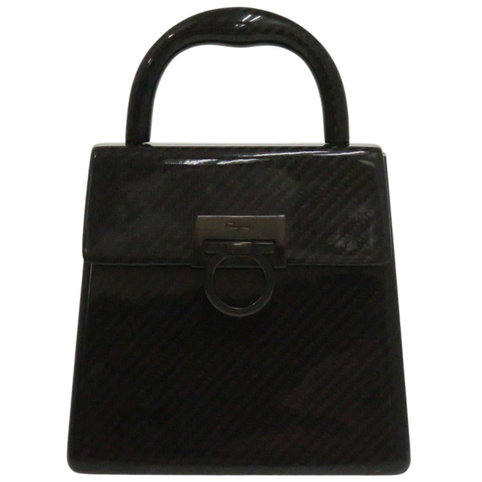 Salvatore Ferragamo Handbag DO-21 9746 carbon black Gancini