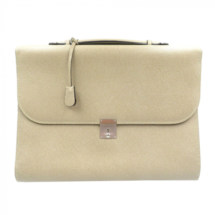 Valextra Business bag leather beige slim portfolio