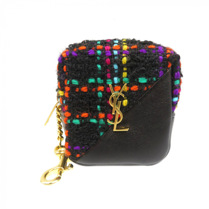 SAINT LAURENT PARIS Coin case 669964 Tweed