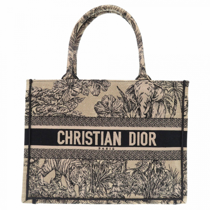 Christian Dior Tote Bag canvas beige Book Tote Medium