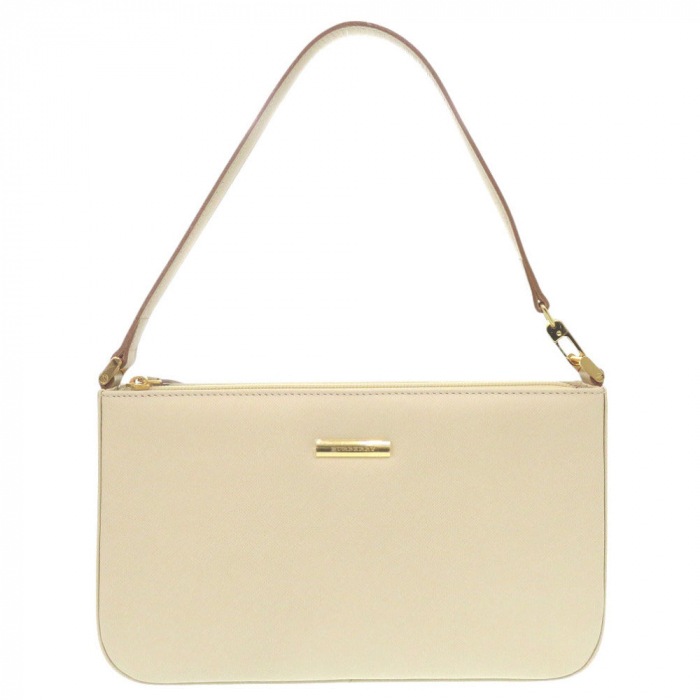 BURBERRY Shoulder Bag leather Ivory