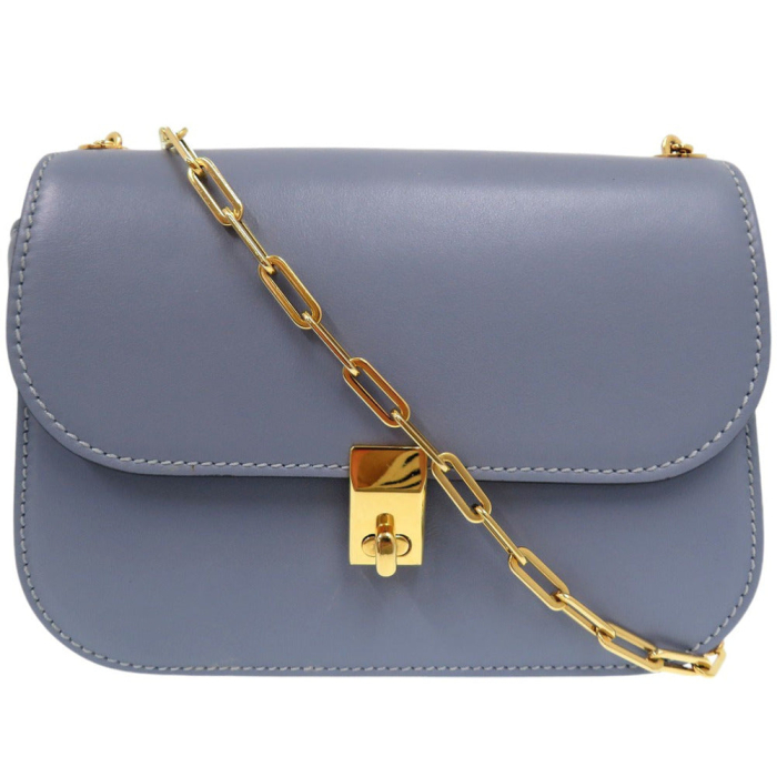 Valentino Garavani Shoulder Bag leather Light blue