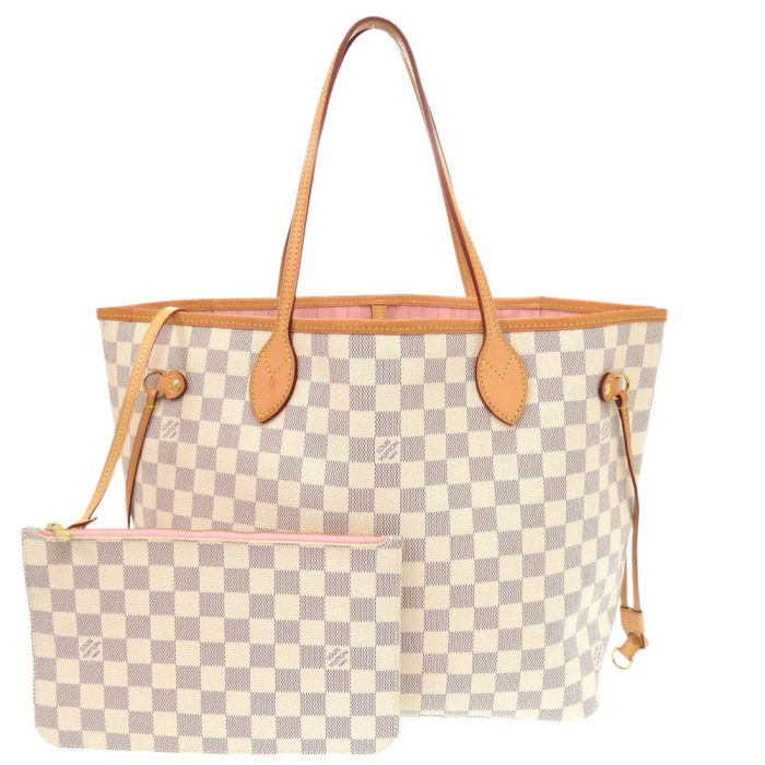 LOUIS VUITTON Tote Bag N41605 Damier Azur Canvas Rose Valerie Damier A