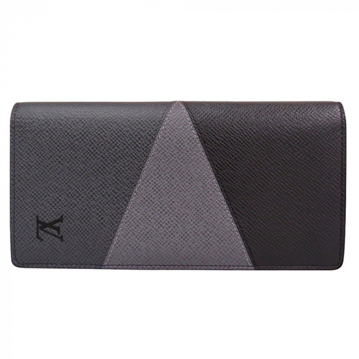 LOUIS VUITTON Long Wallet Purse M30715 Taiga gray Taiga Portefeuille P