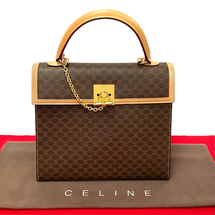 CELINE Handbag leather Brown