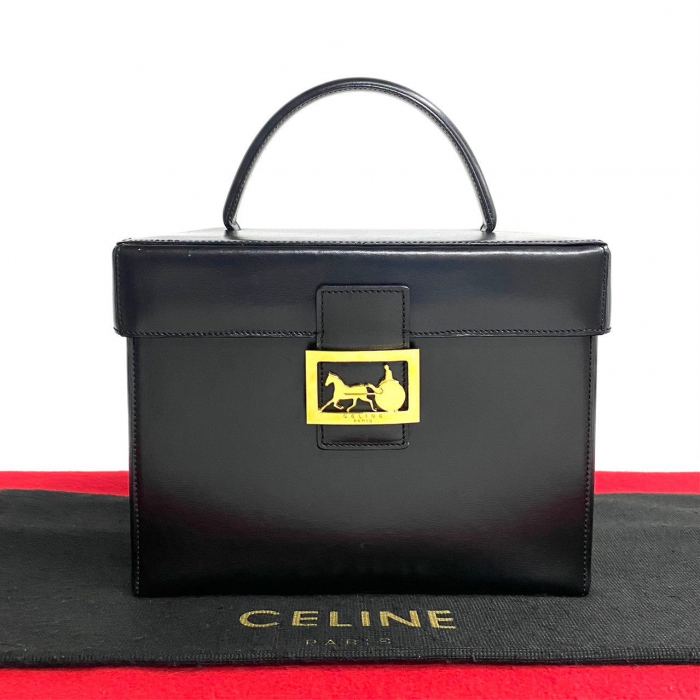 CELINE Handbag leather black