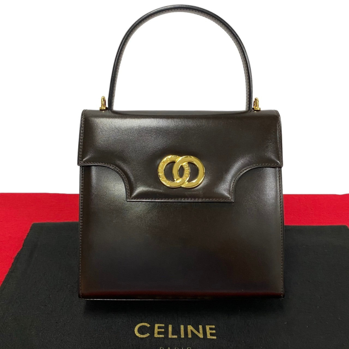 CELINE Tote Bag Calfskin Brown
