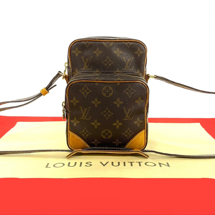LOUIS VUITTON Shoulder Bag M45236 leather Brown Monogram Amazone
