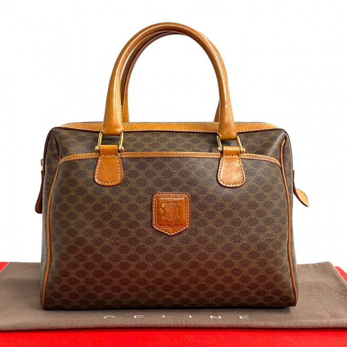 CELINE Boston Duffel bag leather Brown