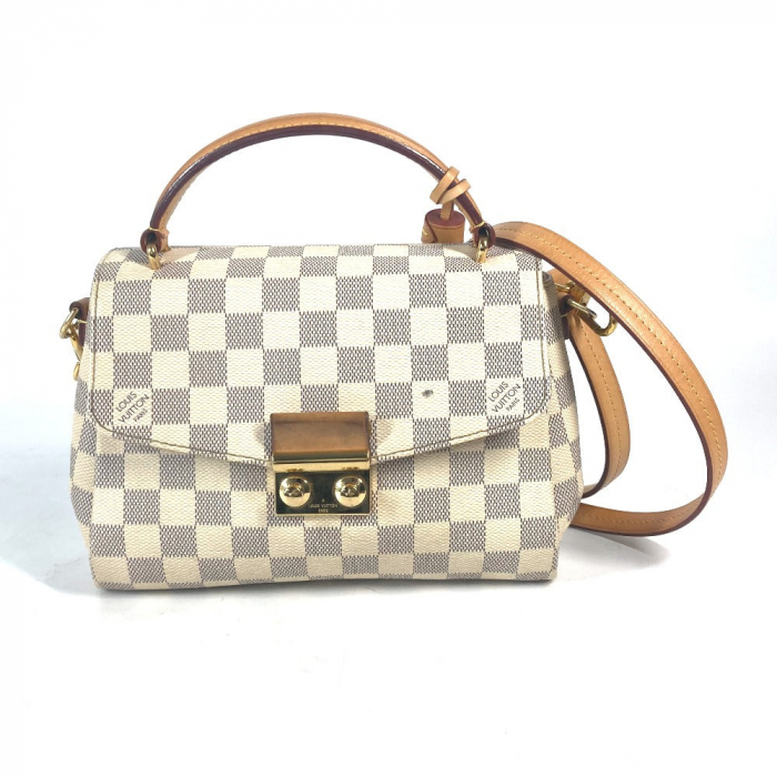LOUIS VUITTON Handbag N41581 Damier Azur Canvas white Damier Azur with