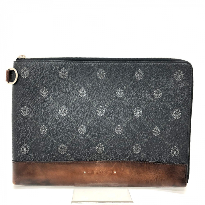 Berluti Clutch bag E1129 leather black Signature business bag mens Use