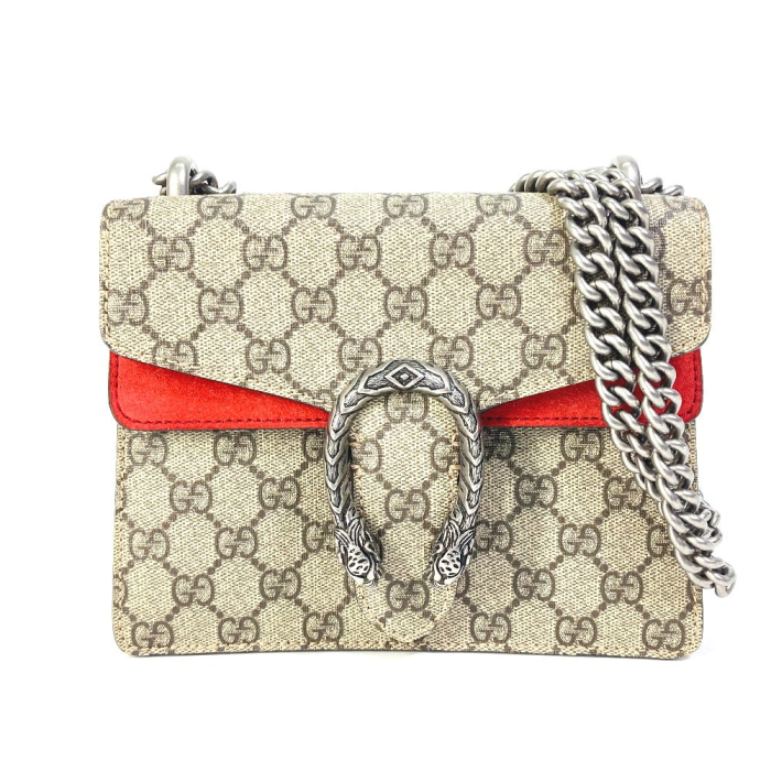 GUCCI Shoulder Bag 421970 GG Supreme Canvas beige GG Dionysus Women Us