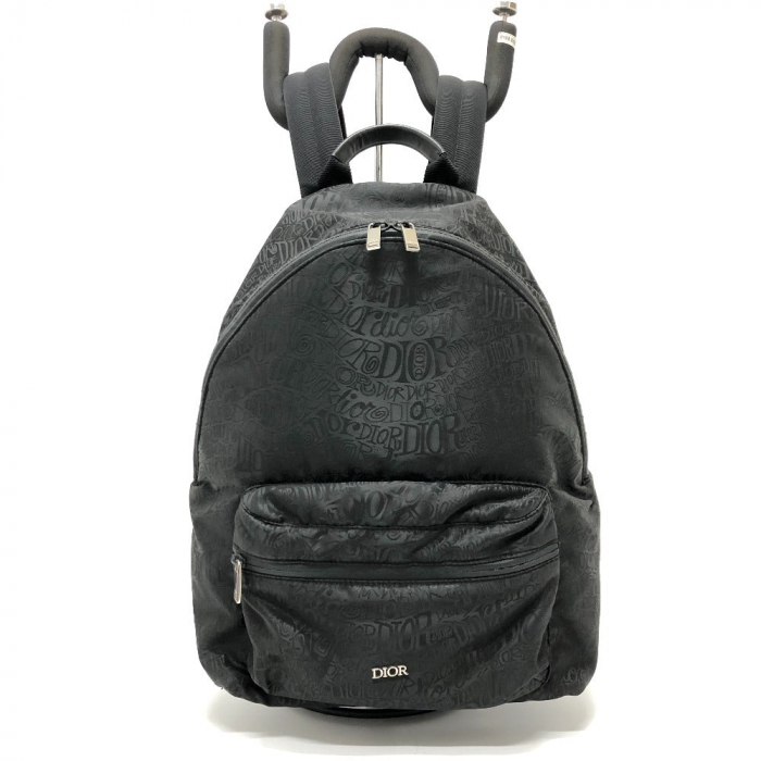 Dior Backpack 1PEBA064 Nylon / leather black Dior xStussy collaboratio