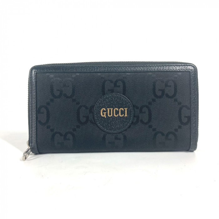 GUCCI Long Wallet Purse 625576 Nylon / leather black logo Off The Grid