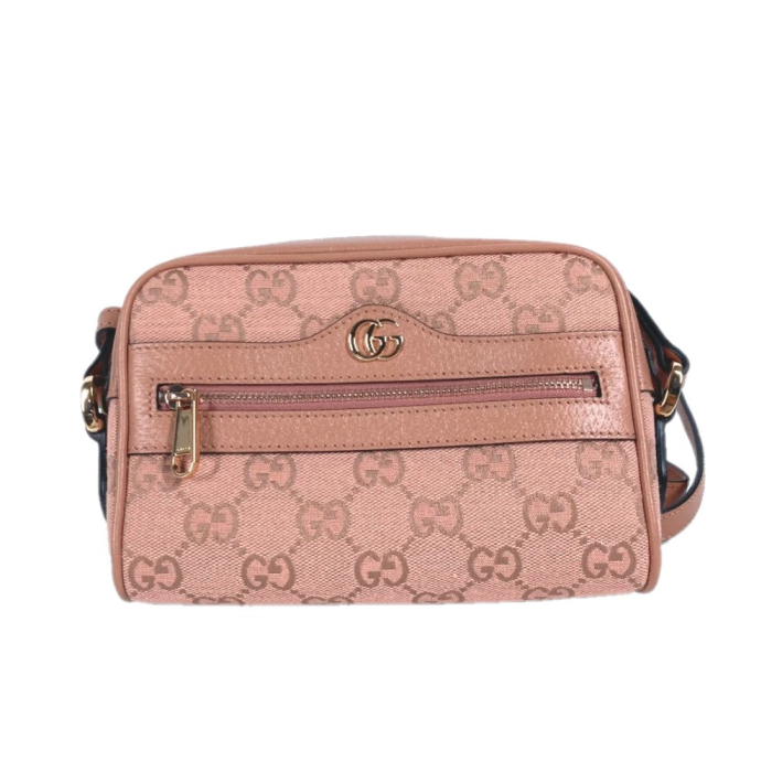GUCCI Shoulder Bag 574493 Canvas / leather pink Crossbody GG Ophidia W