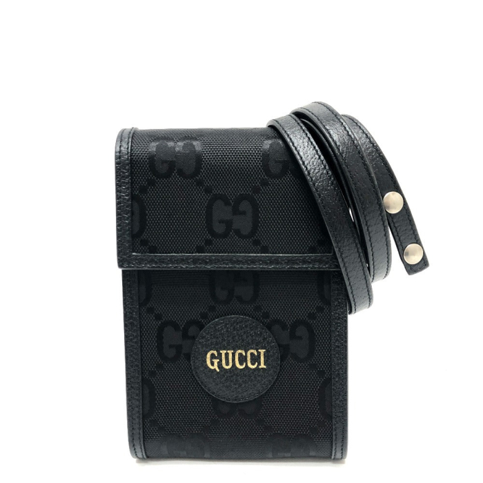 GUCCI Shoulder Bag 625599 GG canvas / leather black GG Off The Grid Wo