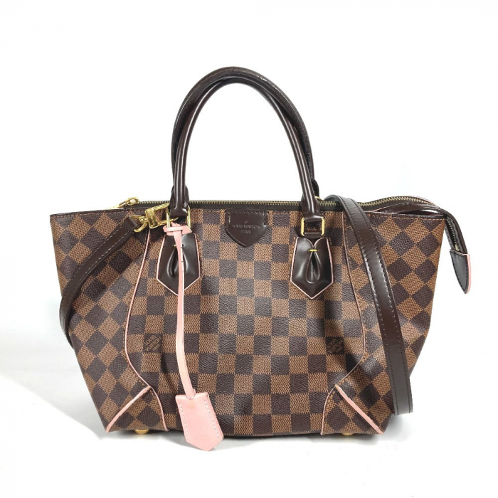 LOUIS VUITTON Handbag N41554 Damier canvas Brown x pink Damier Kaisa P
