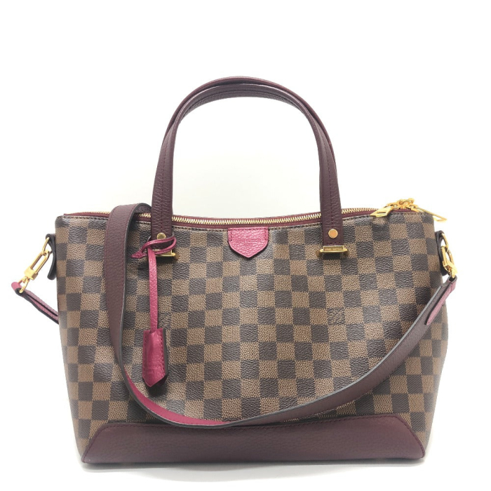 LOUIS VUITTON Handbag N41015 Damier canvas Brown x pink type Damier Hy