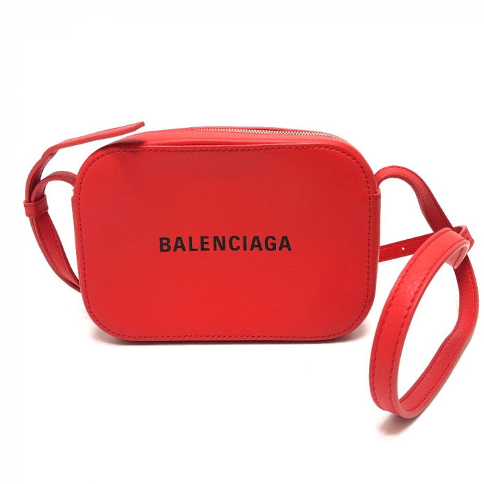 BALENCIAGA Shoulder Bag 552372 leather Red EVERYDAY EVERYDAY Camera Ba