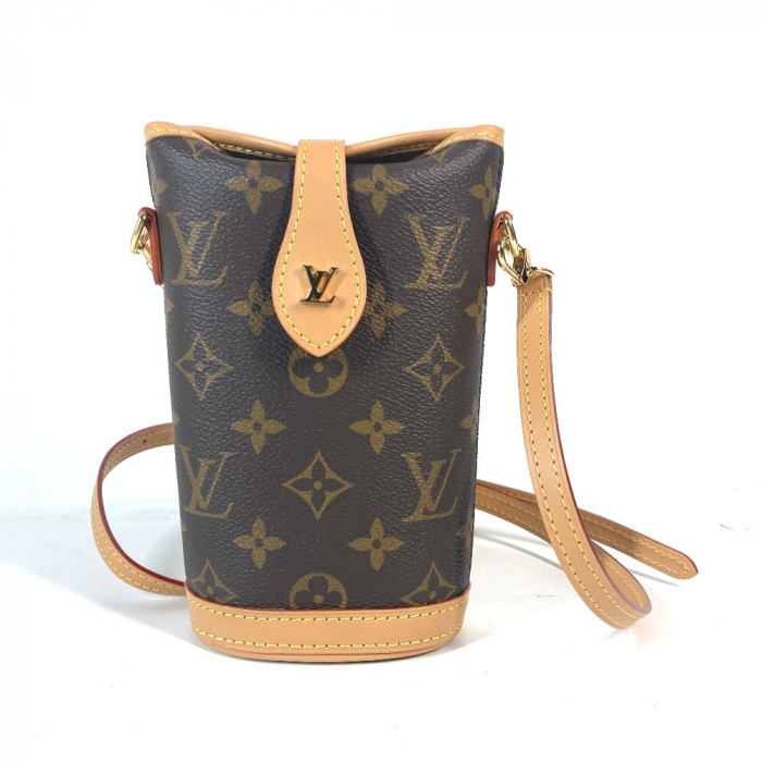 LOUIS VUITTON Shoulder Bag M80874 Monogram canvas Brown Monogram fold 
